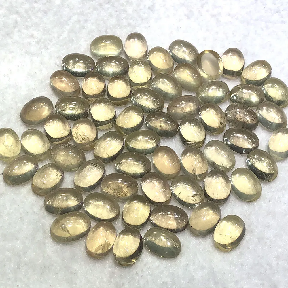

1pc Natural Stone Citrine Oval Cabochon Crystal Stones Crystals Gemstone DIY Home Decoration Minerals Quartz Energy Spiritual