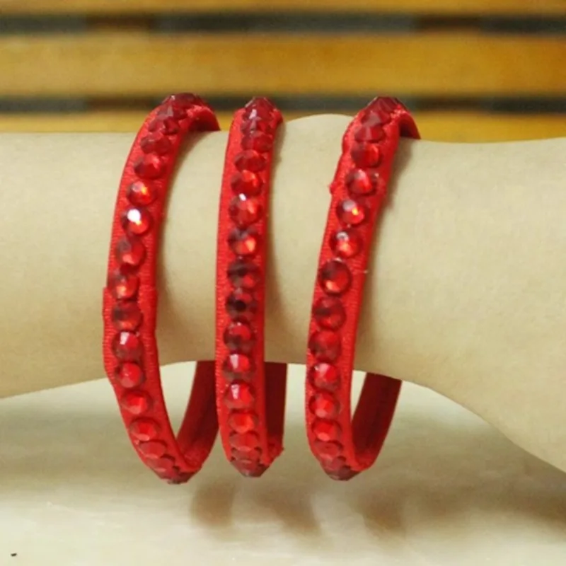 Customized 3 Natural Diamond Latin Dance Kid Adult Blackpool Competition Bracelet National Standard Dance Performance Black