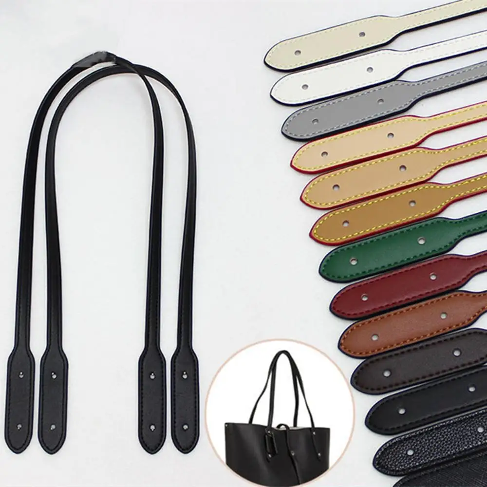 Cinturón de bolso de cuero para mujer, correa para bolso de hombro, repuesto artesanal para accesorios de asa de bolso, correa larga de 72cm, 2 uds. Bolso bandolera