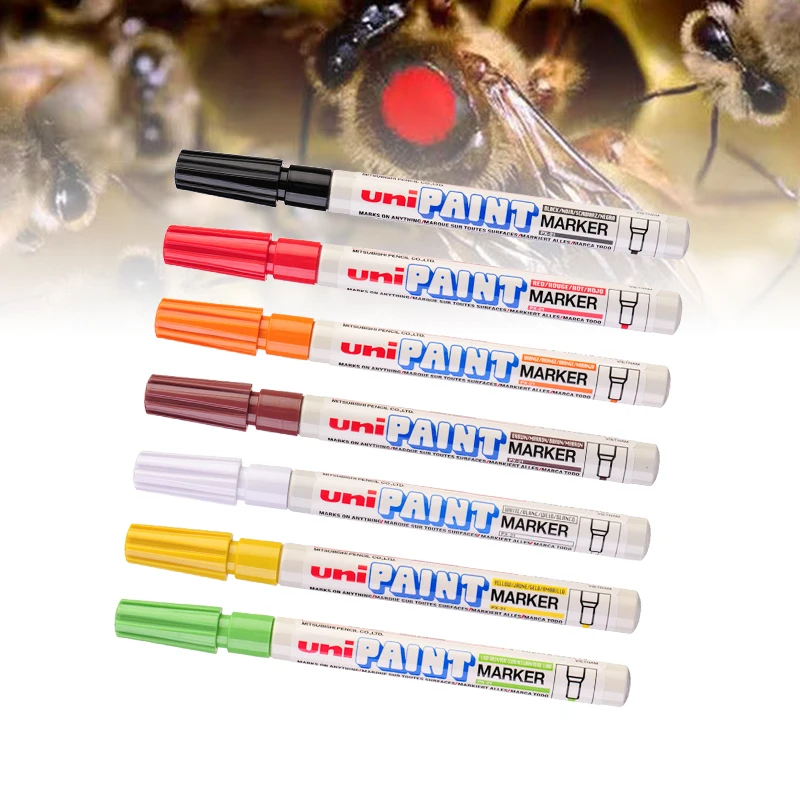 5PCS/Lot Mitsubishi Queen Bee Marker Plastic Beekeeping Mark Pen 5 Colors Optional Bee Identification Equipment Beekeeping Tools