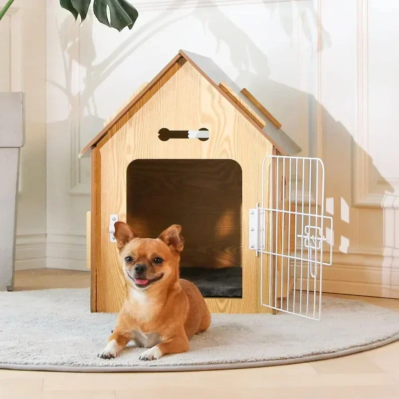 Design Dog House for Dogs Small Indoor Bed Room Dog Cave With Vents and Raised Floor for Warmth Cage