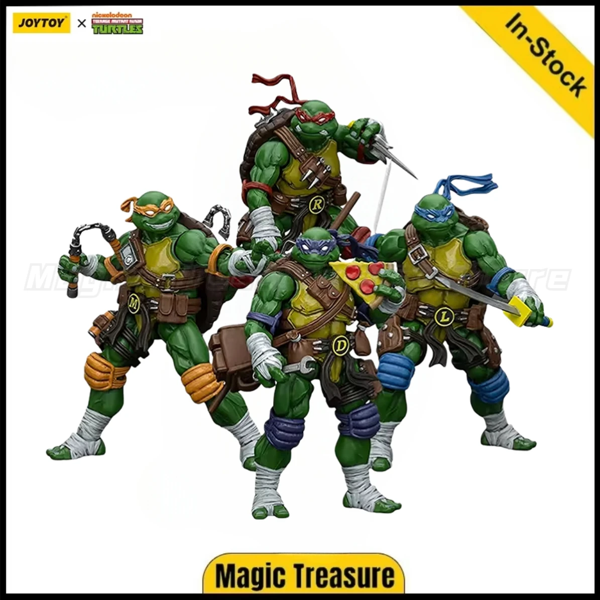 

【В наличии】JOYTOY TMNT Фигурки 1/18 Микеланджело Донателлоло Леонардо Рафаэль Аниме Фигурки Игрушки Модель