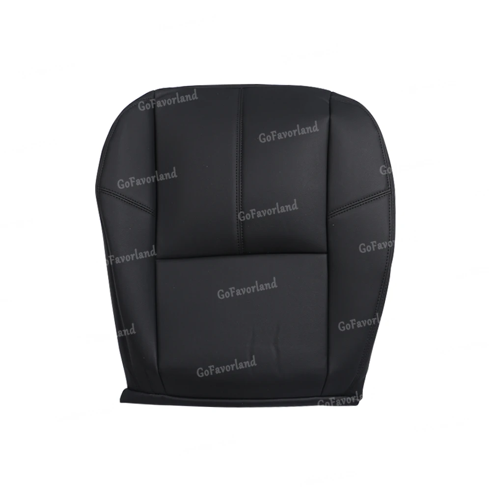 Front Left Driver Side Bottom Synthetic Leather Seat Cover Black For Chevy Silverado 2007 2008 2009 2010 2011 2012 2013 2014