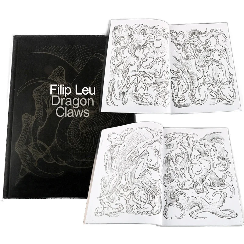 Dragon Claws Tattoo Design Book Clear Line Body Art Album Template for Tattoo Artists Beginners Teaching Book Accessory