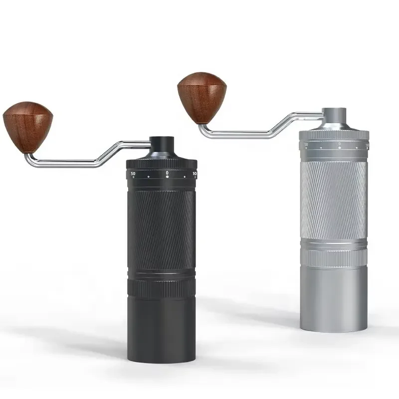 Manual Coffee Grinder Portable 420 Stainless Steel Cone Grinder Aluminum Hand Cranked Espresso Coffee Bean Grinder Suitable