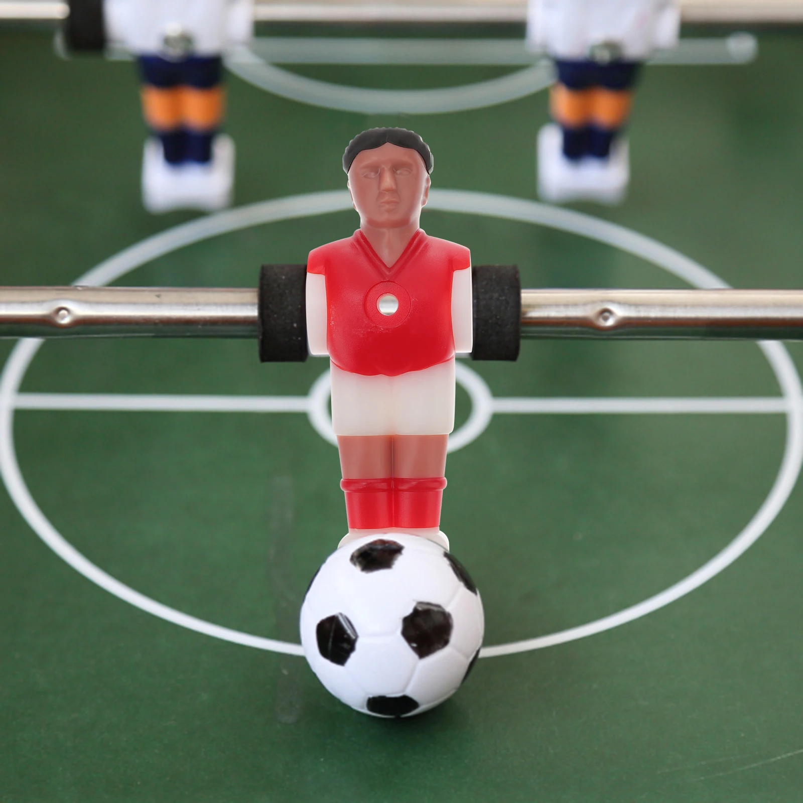

4pcs Foosball Table Soccer Men Replacement Plastic Football Players 1.4M Standard Rod Tables Tournament Style Durable Easy