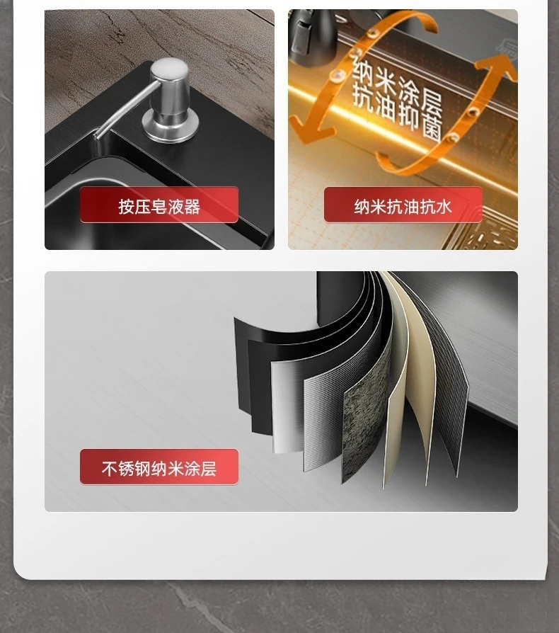 SUS304 Küche, großes Einzelschlitz-Gemüsebecken, Waschbecken aus Edelstahl, für den Haushalt, Unterbaubecken, Geschirrspülmittel