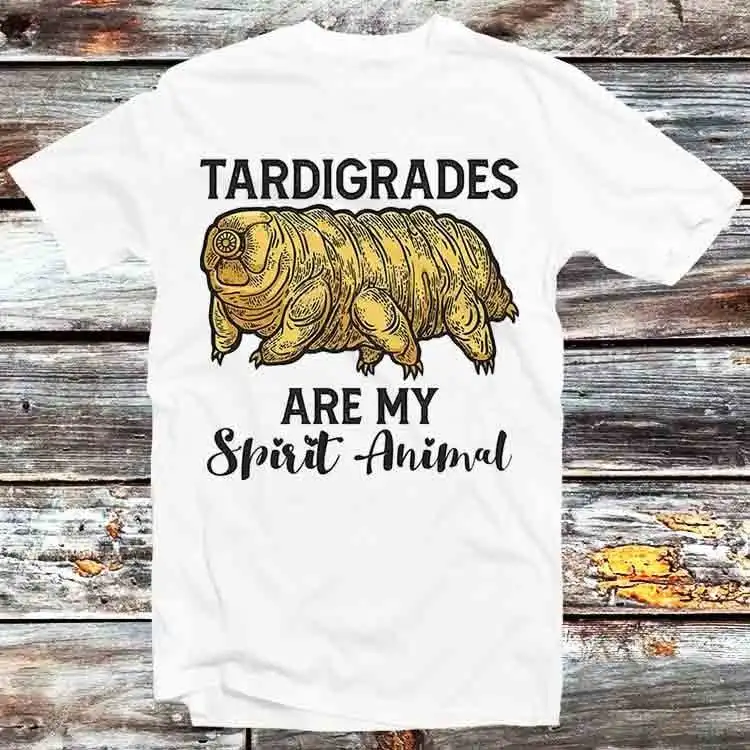 Tardigrades Are My Spirit Animal T Shirt Vintage Retro Cool Cartoon Anime Top B1084