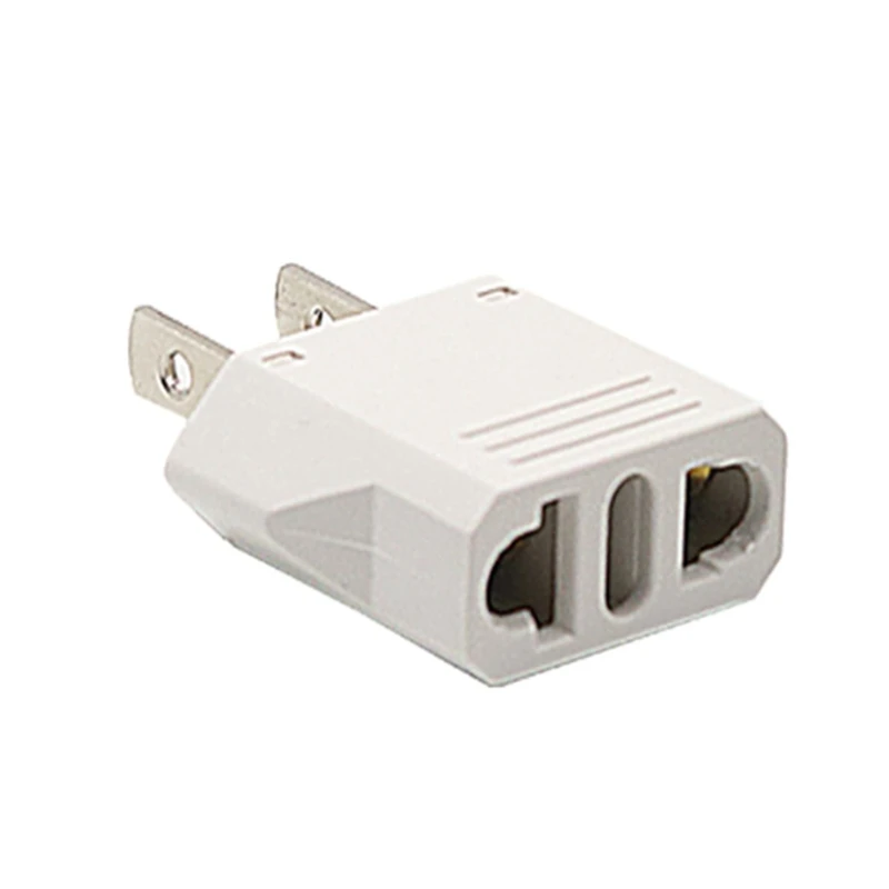 Portable US to EU Travel Plug Adapter Power Outlet Converter Supports up to 500W 87HC