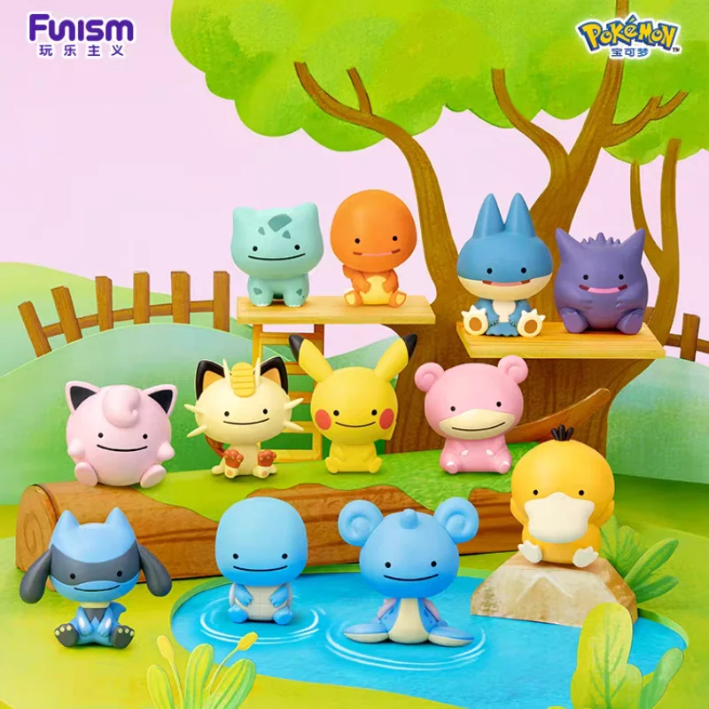 Funism×Pokemon Palmsize Wonders Ditto Serie Trendige Blindbox-Spielzeuge Dekoration Gengar Meow Sammlerspielzeuge Überraschungsmodell