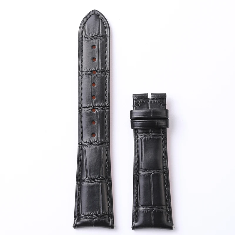 AGELOCER Baikal Leather Watch Strap Waterproof Watch Strap 21.5mm High Quality Genuine Leather Black Brown