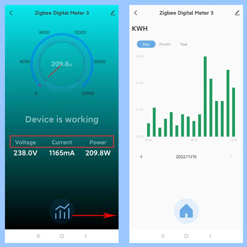 Imagem -02 - Grampo Medidor de Energia Digital Tuya-zigbee Monitor de Energia 80a ct Din Rail App Eletricidade Estatística ac 110v 240v 50hz 60hz