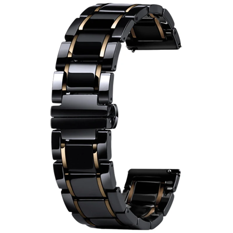 22mm Ceramic Band for Huawei Watch GT 5 4 46MM Tempreature Refining Ceramic Band Compatible with Huawei Watch3 Watch4 Ultimate