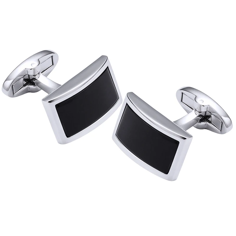 KFLK Shirt Cufflinks for Mens Brand  Black Cuff link Fashion Button High Quality Luxury Wedding Groom Male Guests