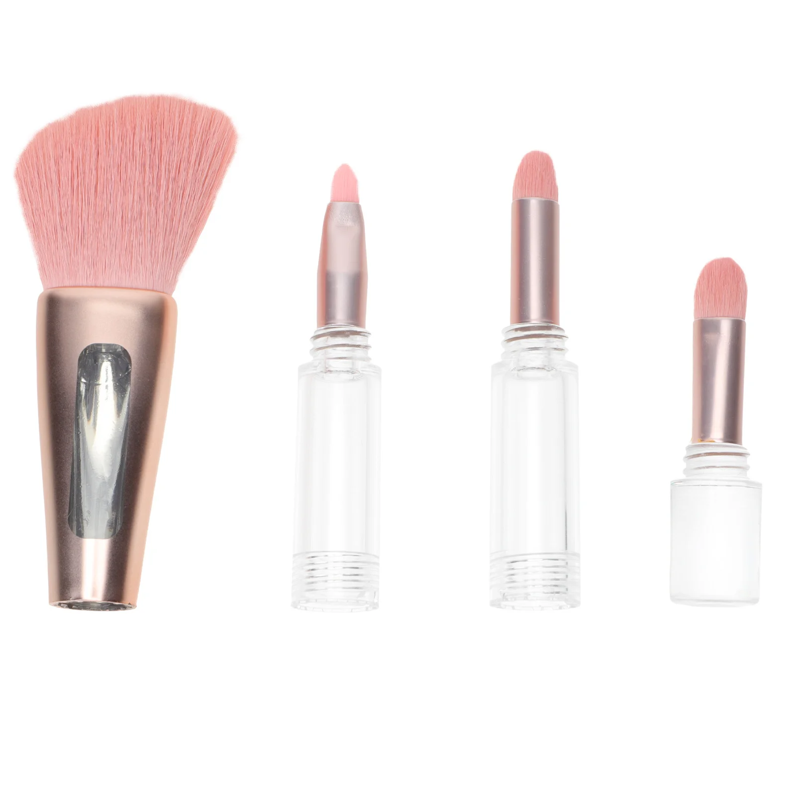 مجموعة واحدة من فرشاة أحمر الخدود متعددة الأغراض لبودرة الوجه وظلال العيون وشعيرات ناعمة وكثيفة أداة مكياج محمولة لمهرجان النساء والفتيات #3