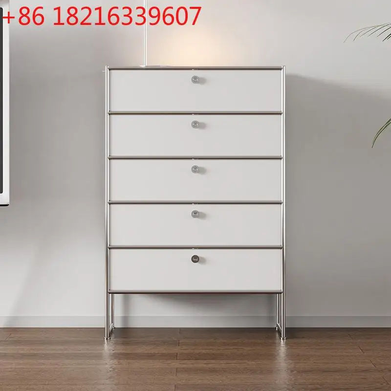 YAO stainless steel living room medieval multi-layer drawer storage locker porch module combination cabinet