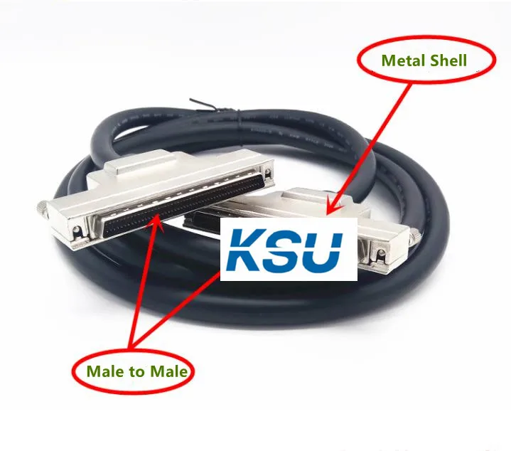 SCSI100 HPDB100 SCSI-100 100 pins 100Pin DB male to male Signal Terminal Breakout Connector Cable 1M/2M/3M/5M/10M