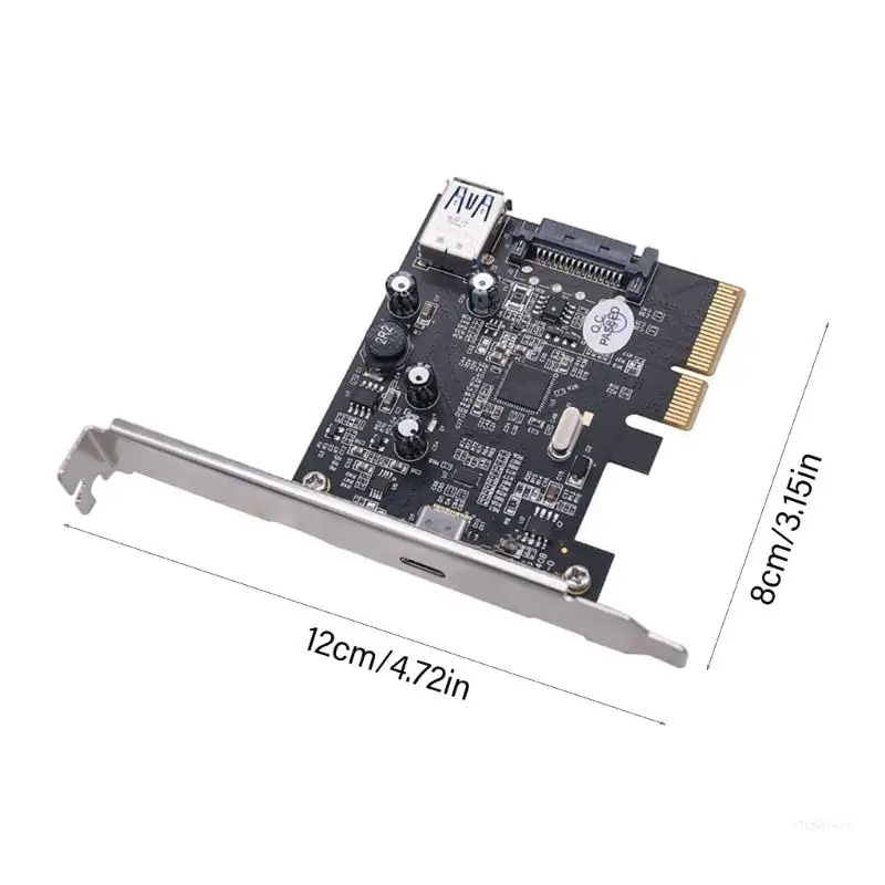 Fast Speed PCIE 4X To USB3.1 Expansion Card Support 10Gbps Fast Transfer PCIE USB Adapter Dropship