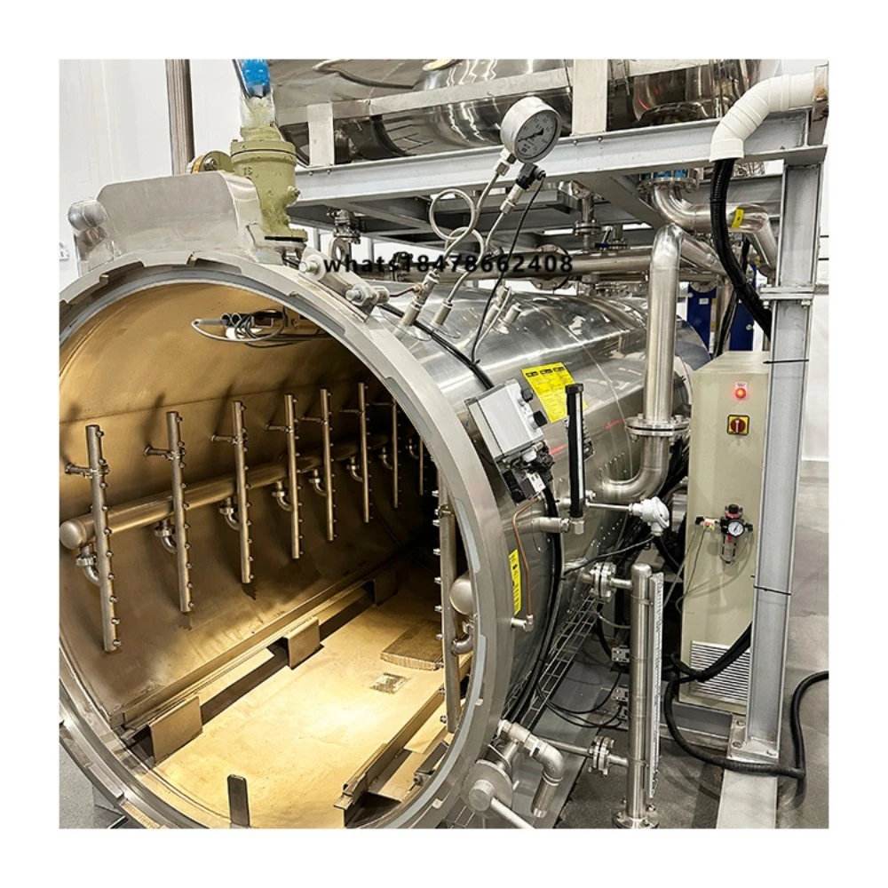 New Industrial Canned Mushroom Steam Autoclave Sterilizer with Automatic Control and Rapid Sterilization