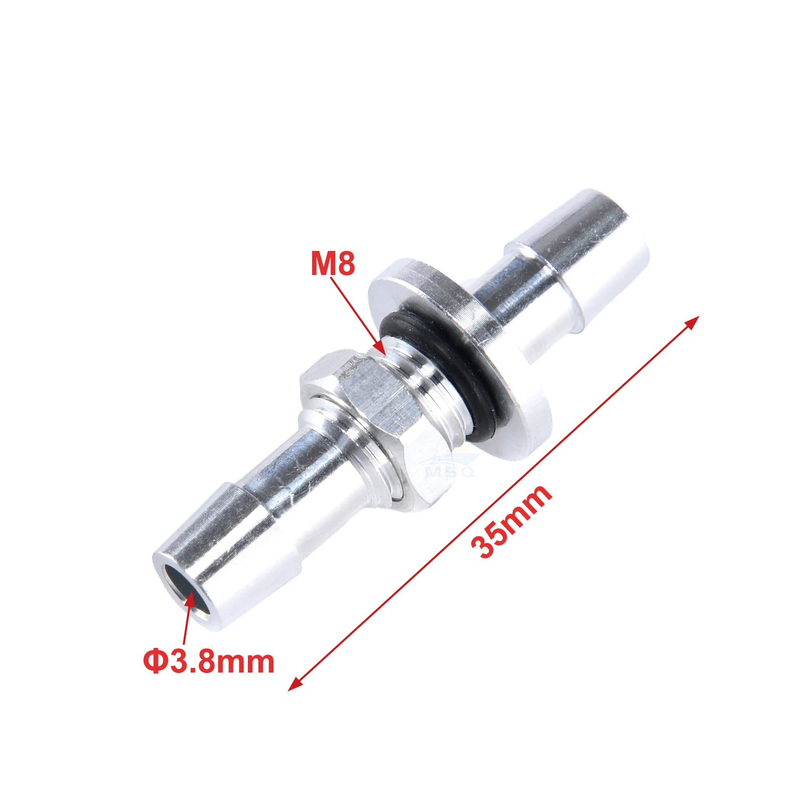 Boquilla de conexión de tubo de agua de aluminio M6/M8 para barco RC, boquilla directa para ID de 3/4mm, tubo de refrigeración por agua para extender, 1 ud.