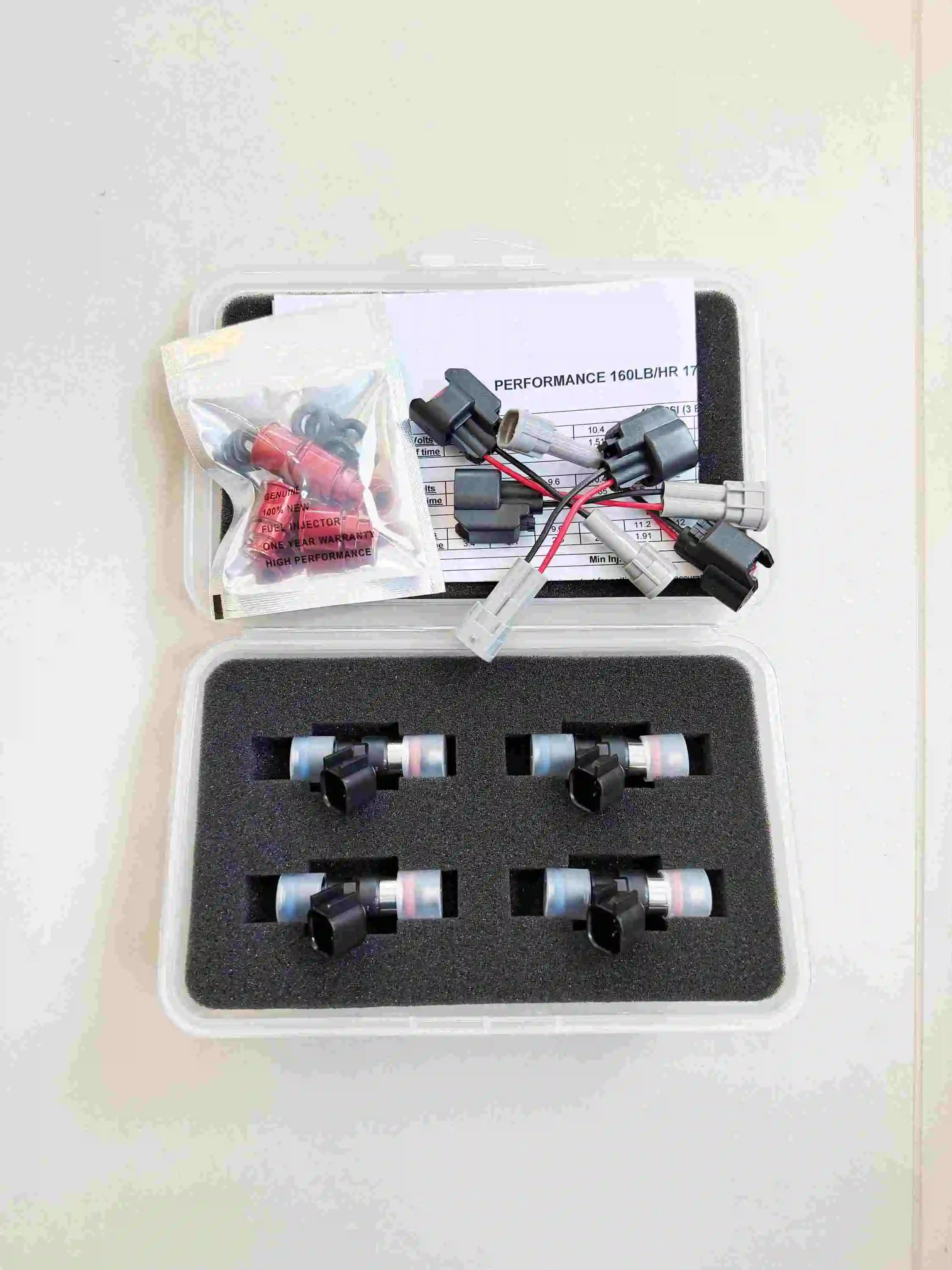 1500cc 14mm E85 Compatible Fuel Injectors for K Series K20 K24 2.0L 2.4L Engine Performance Auto Parts