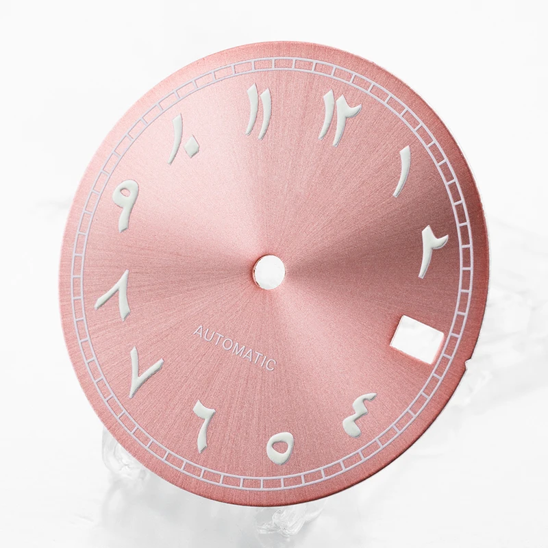 NH35 dial S dial 28.5mm diameter Arabic numerals sunray calendar fit for NH35/36 movement watch modification accessories