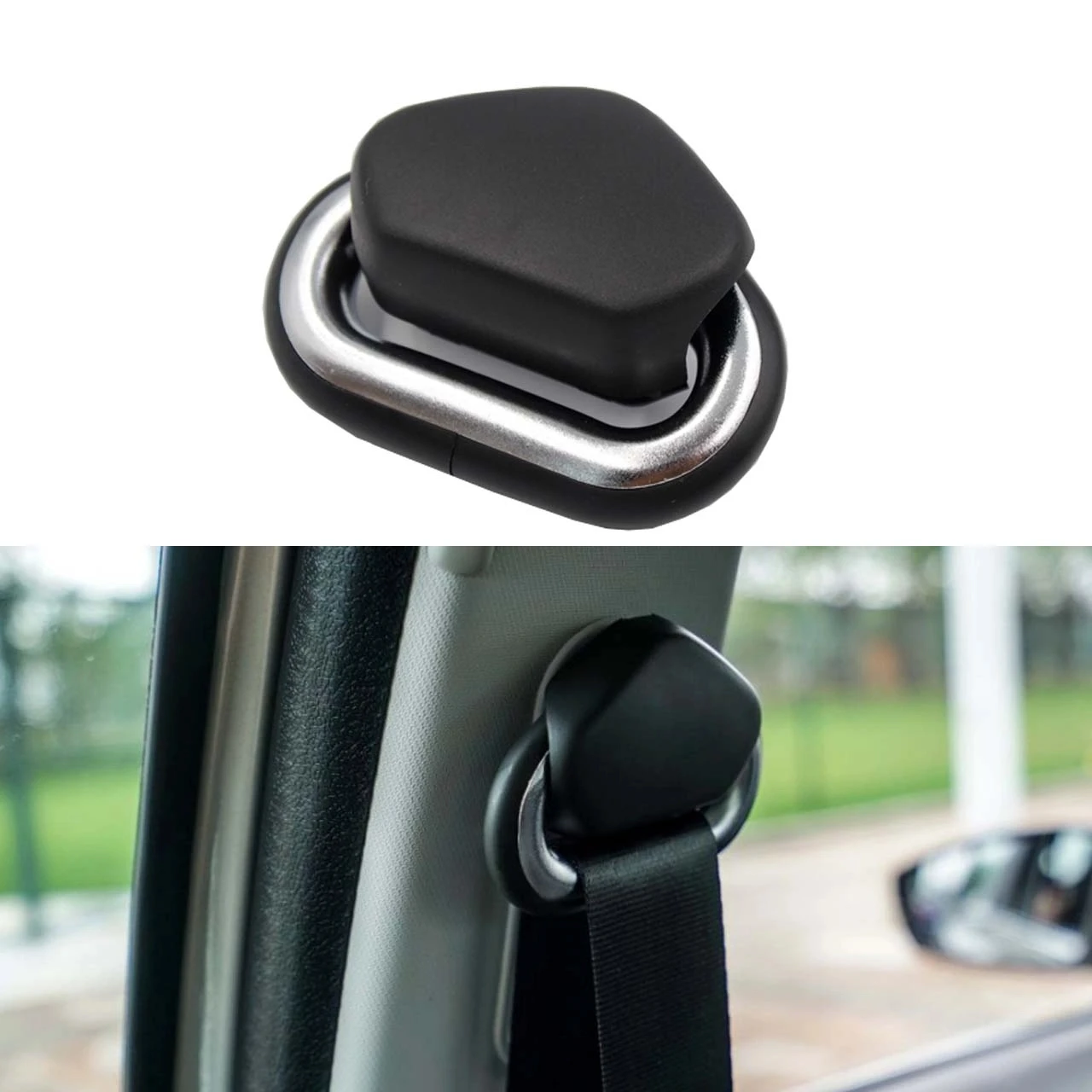 

For Golf MK4 Seat Belt Cover Safety With Decorative Cover Black 1J0857731 1J0 857 731