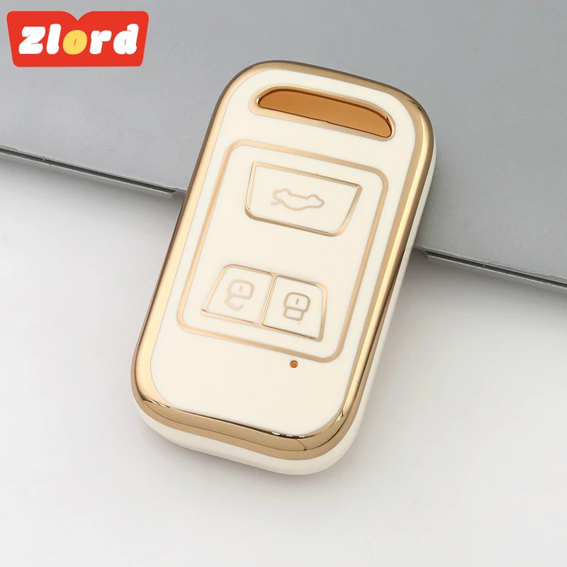 3 Buttons Car Flip Key Shell for Chery Tiggo 4 3 GX Arrizo 5 Tiggo 7 8 TPU Key Case Remote Cover Protect Accessories Case