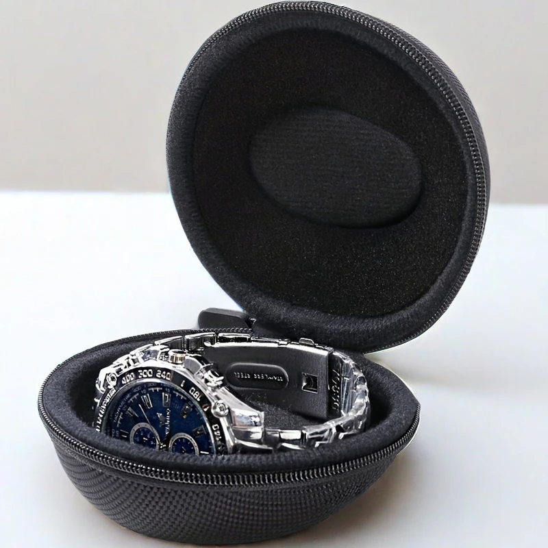 Tragbare Uhrenaufbewahrungsbox für Reisen, Aufbewahrungstasche für Smartwatch, Armbanduhr-Halter, wasserdicht, einzigartige Schmuckschatulle mit Reißverschluss