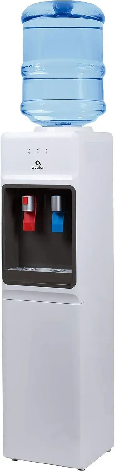 Top Loading Water Cooler Dispenser - Hot  Cold Water, Child Safety Lock, Innovative Slim Design, Holds 3 or 5 Gallon