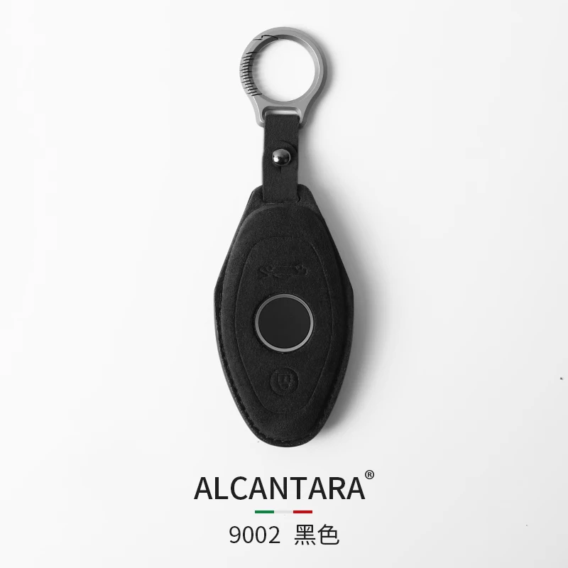 Key Bag For Mclaren 720S GT 570 600LT 540C P1 Key Case Cover Key Chains Ring Alcantara