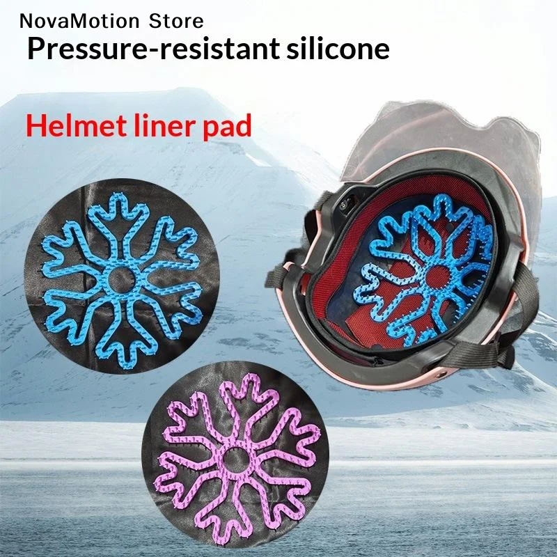 Motorcycle Helmet Interior Pad Flexible Helmet Inner Silicone Pad Breathable Protector Padding Anti-pressure Hair Helmet Gasket