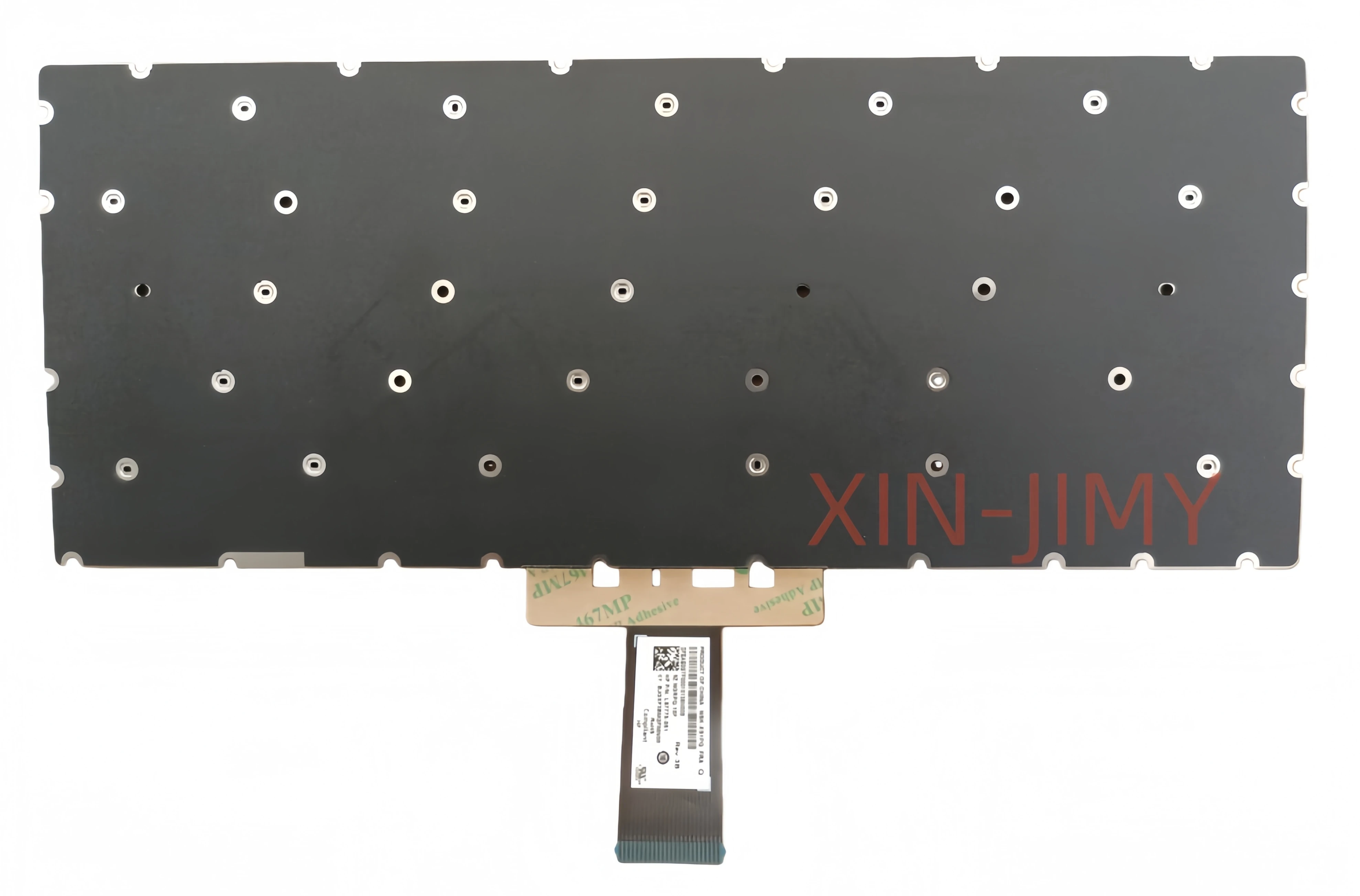 AZERTY FR تخطيط فرنسي بدون لوحة مفاتيح كمبيوتر محمول بيضاء بإضاءة خلفية لجهاز HP Chromebook X360 12B-CA0005CL Notebook