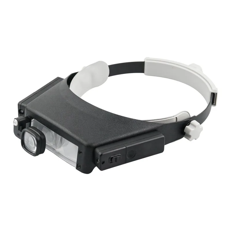 

2LED magnifying lens plastic magnifying with lamp large reading magnifying glass 81007P