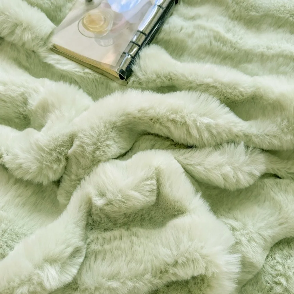 2pcs Practical Fluffy Fur Pillowcase Thickened Rectangular Sleep Pillowcase Stain-resistant Warm Pillow Cover Winter