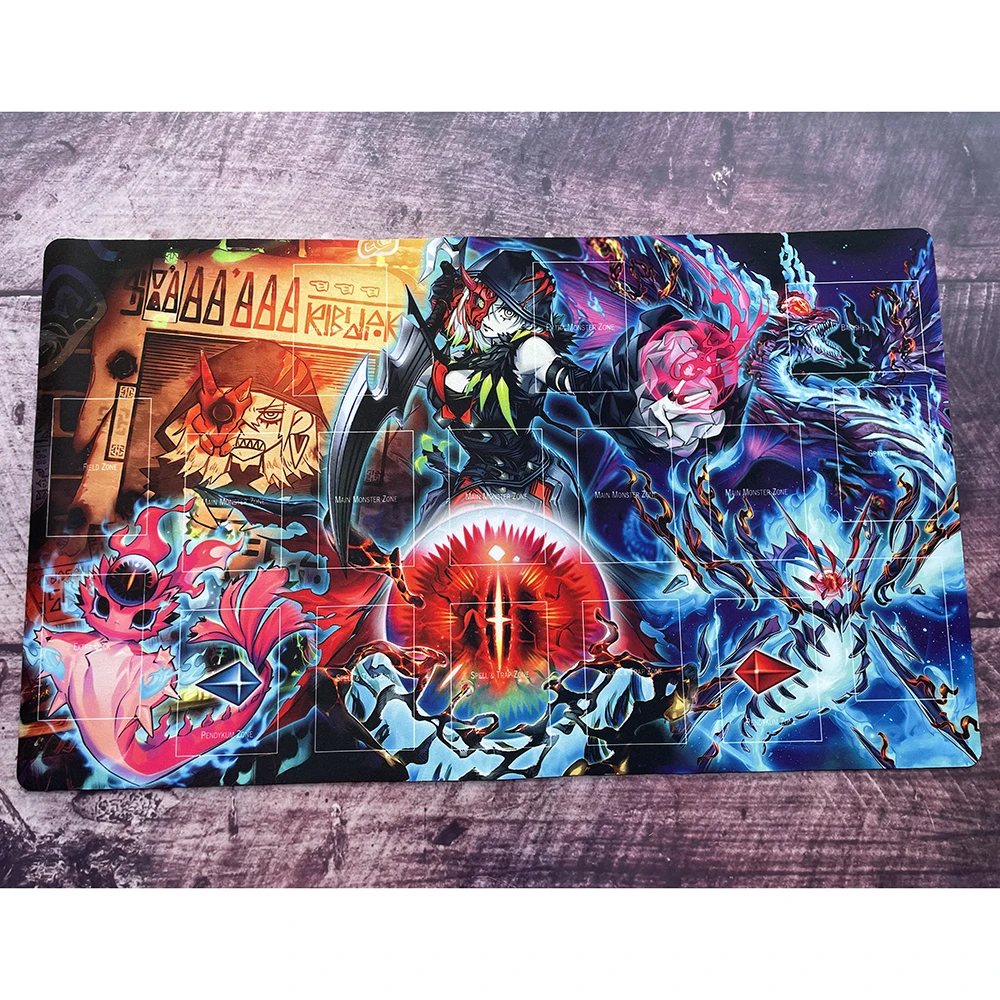 Yu-gi-oh Diabellestarr the Dark Witch Snake-Eyes Flamberge Dragon Playmat Game Card Pad YGO Mat KMC TCG YuGiOh Desk Mat-196