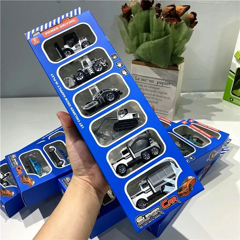 Hot Sale 1:64 Alloy Engineering Vehicle Set Model,Excavator Mixer Truck Dumper Toys,City Rescue Vehicle Toys,Free Shipping