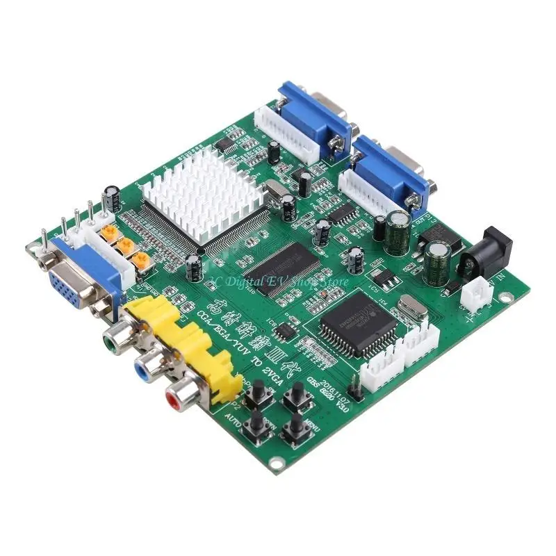 E74D Arcade Game RGB/CGA/EGA naar VGA Game Video Output Converter Board voor Arcade Game Monitor naar CRT LCD PDP -projector
