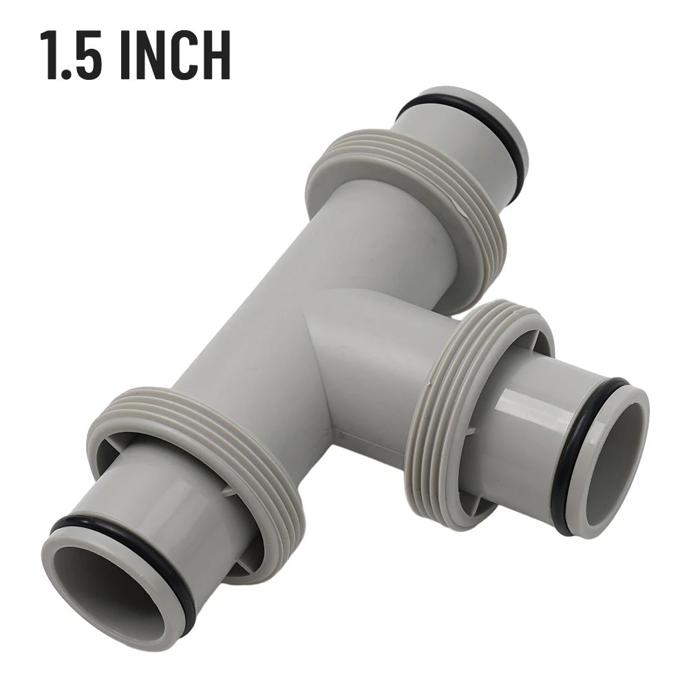 Tee T-joint Adapter Dual Split For Intex Parts Hose Plunger Valve PP Pool Pumps Connector Adapter Garden Replacement Accessory