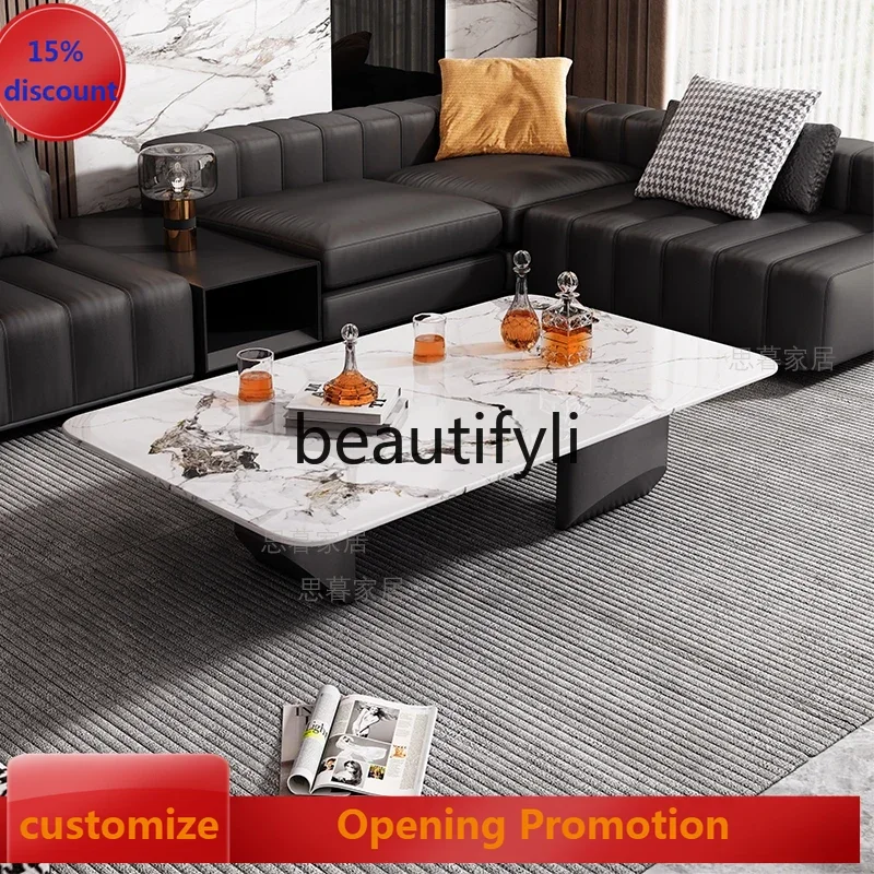 

Modern rock slab coffee table marble coffee table rectangular G1218