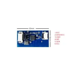 IIC To USB Interface Control Driver Board For 3.5/4.3/5/6/7/10.1 Inch Capacitive Touch Screen panel 6pin GT911/GT928/GT9271