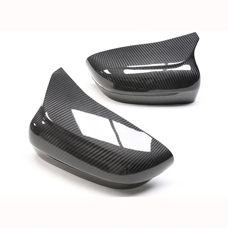 OME استبدال ألياف الكربون الجافة مرآة الرؤية الخلفية غطاء الكسوة لسيارات BMW M5 F90 M8 F91/F92/F93