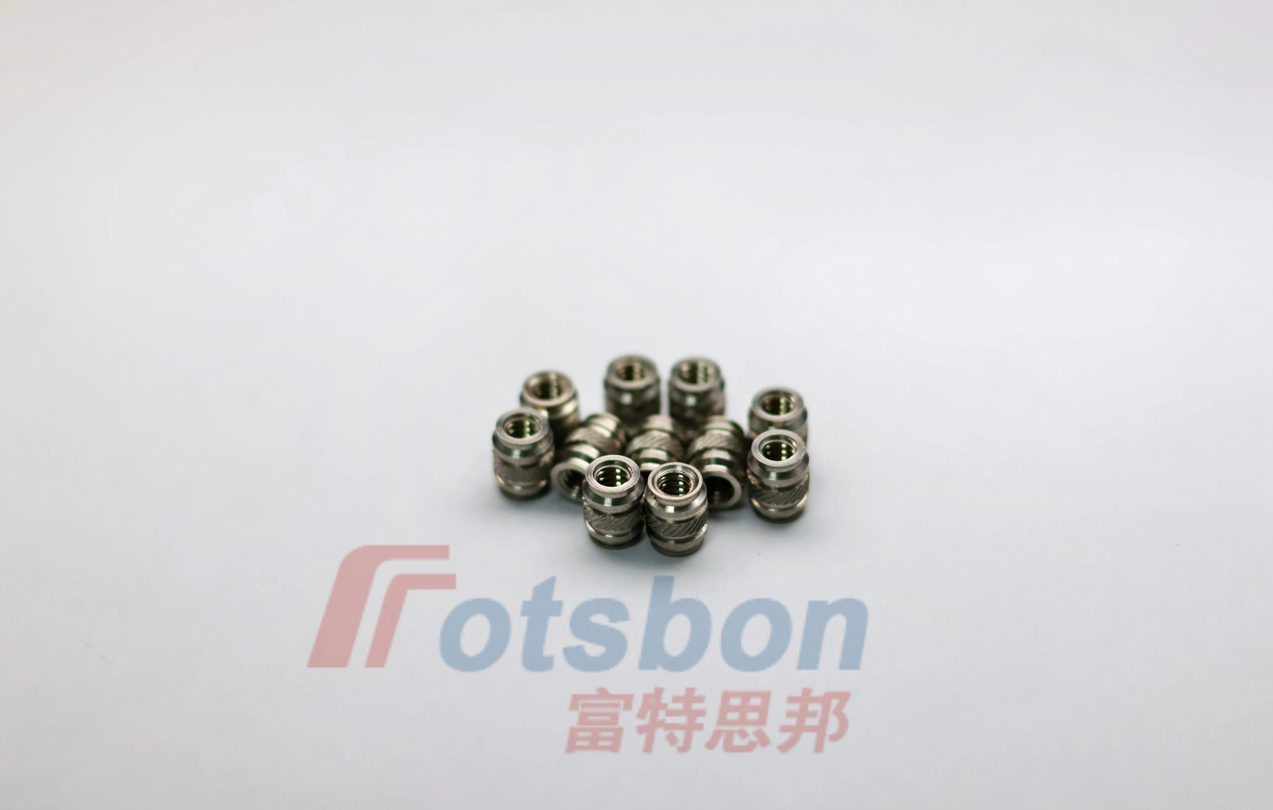 ISC/ISB/ISA-0420Hot Melt Press Injection Molding Ultrasonic Heat Staking Nuts Inch Threaded Stainless Steel Knurl Inserts