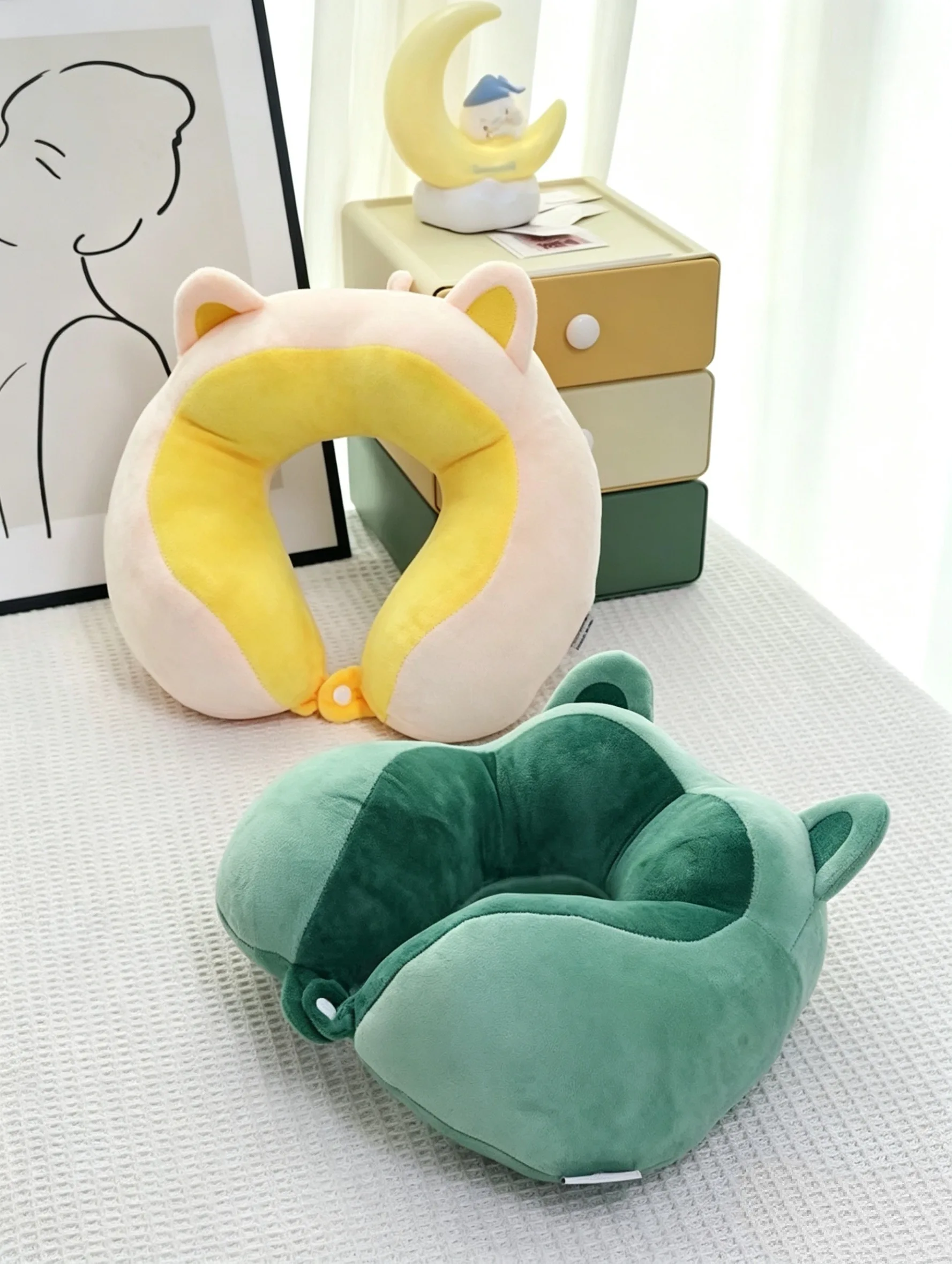cute New Design pressure relief supportive durable Portable neck pillow for office school