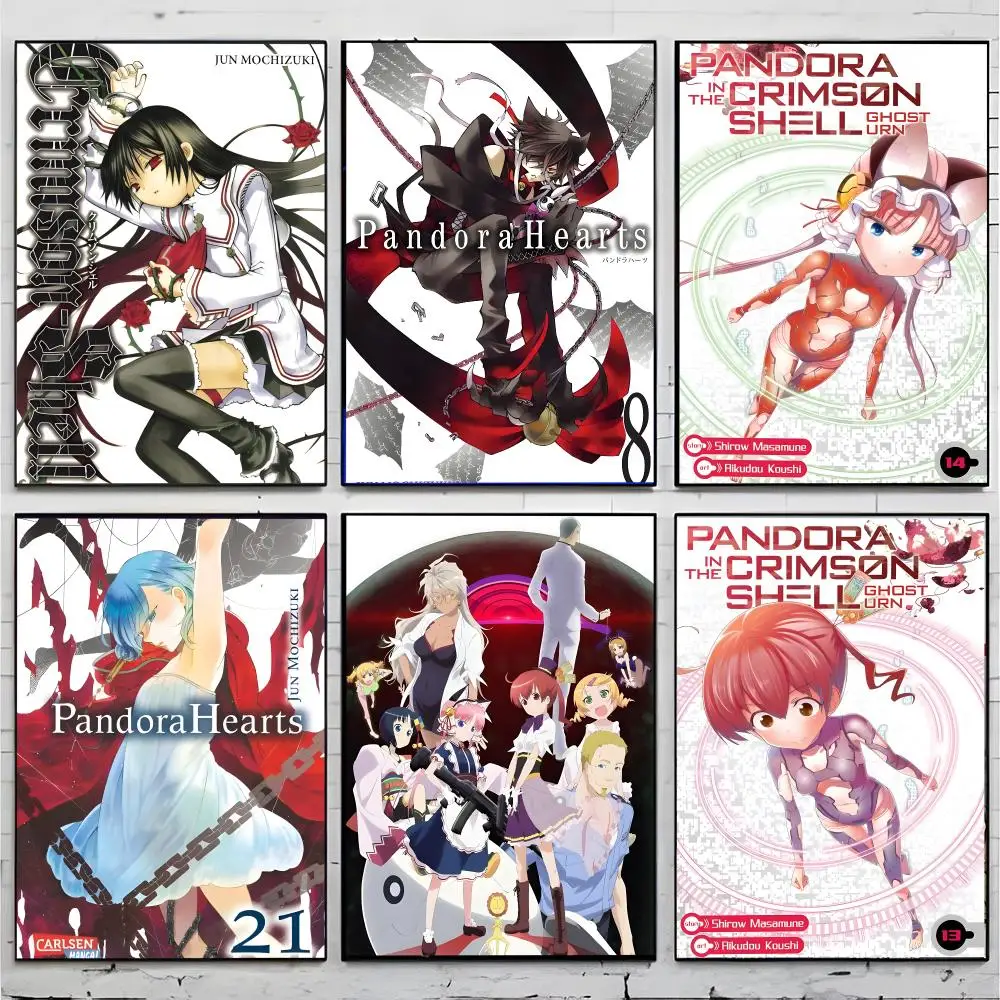 Sci Fi Anime P-Pandora in the Crimson Shell: Ghost Urn Poster Top-tier Indoor room Decor Art & Household Decoration Presents