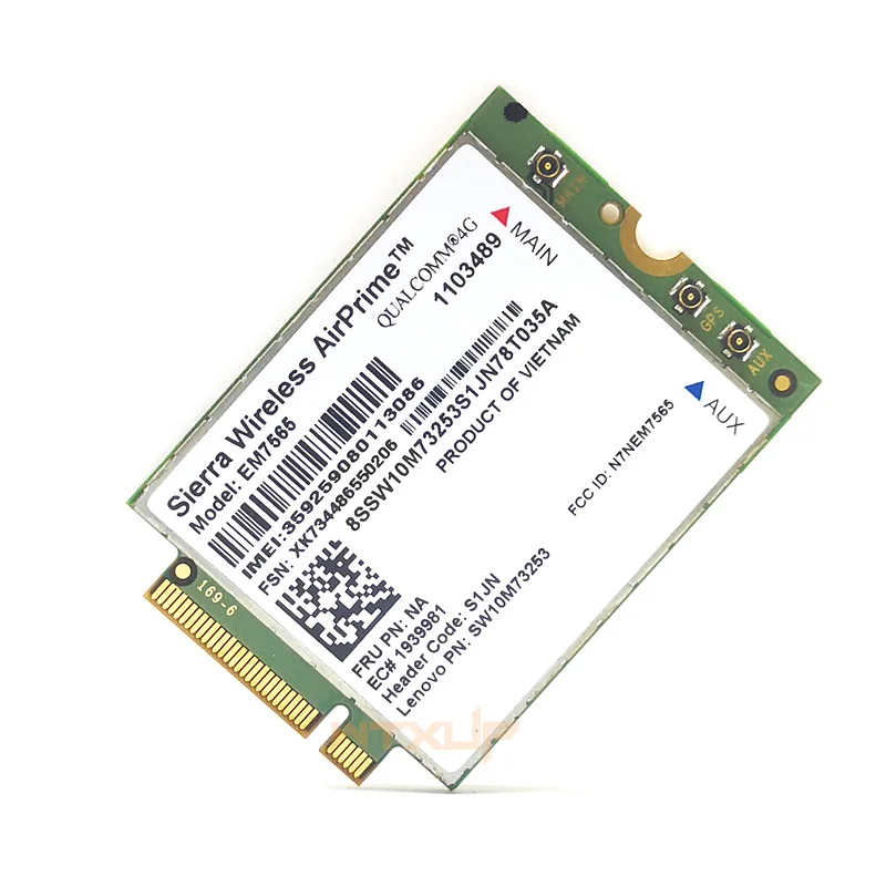 Imagem -04 - Sierra sem Fio Em7565 Lte-avançado Pro Módulo Cat12 Conectividade Global com 3g Fallback para Thinkpad Carbono x1 6th Portátil