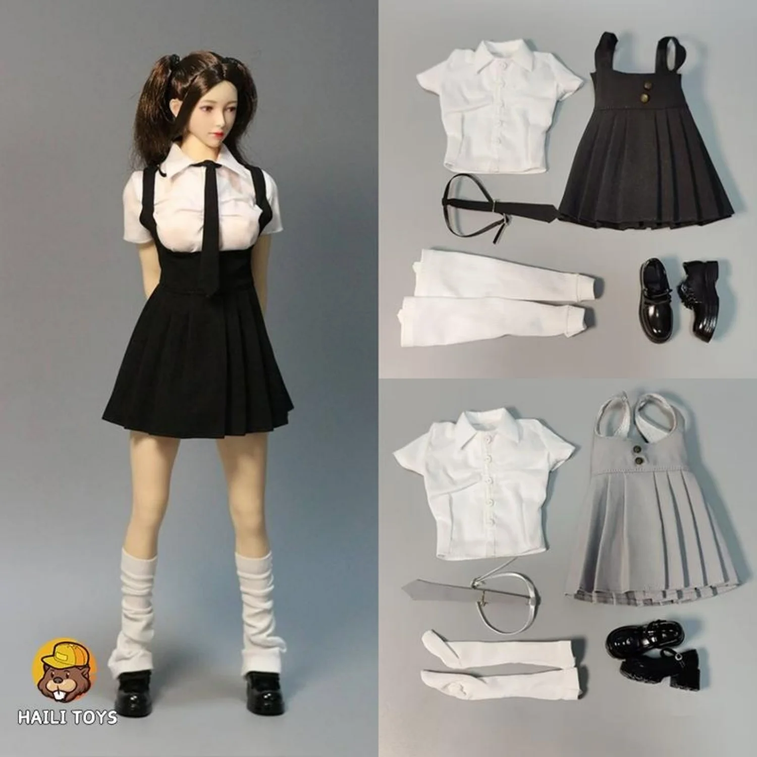 

1/6 Short Shirt Skirt JK Costume Suit Model Fit 12'' TBL/PH Figure Doll