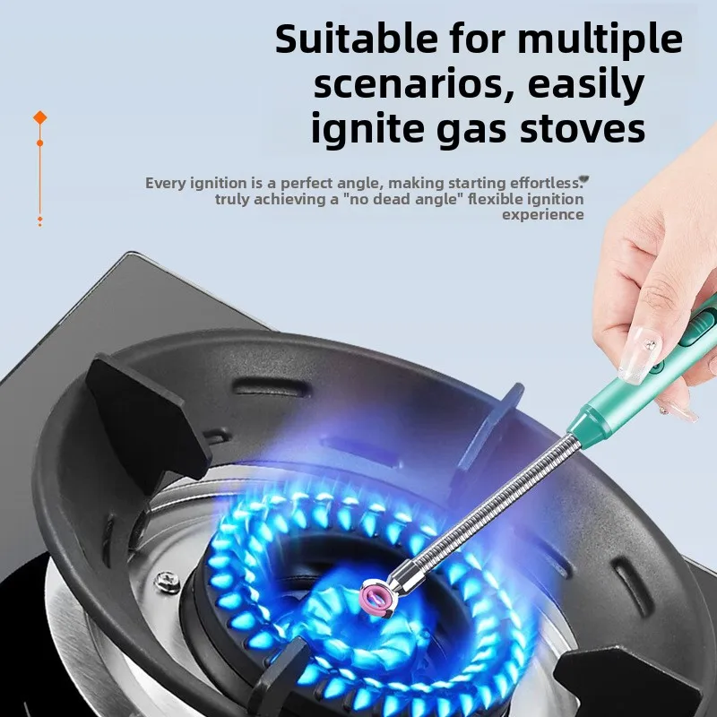 نوع C قابلة للشحن الكهربائية المحمولة قوس أخف المنزل شمعة موقد غاز نبض البلازما يندبروف عديمة اللهب سلامة الإشعال بندقية