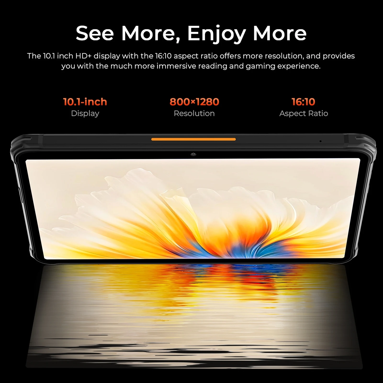 Hotwav Tab R7 Robuuste Tablet 10.1 ''Hd + Display Android 13 Pad 15600Mah Batterij 6Gb 256Gb 16mp Camera Handschoen Modus 4G Tablet Pc