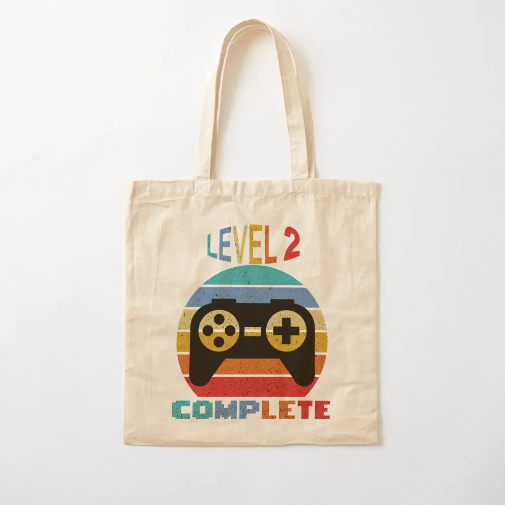 

Level 2 Complete Vintage, 2nd Anniversary Gift, Funny 2 Year Anniversary, Fathers Day Gift, Anniversay Gifts for Husban Tote Bag